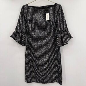 Banana Republic Bell Sleeve Lace Stripe Dress Size 10 Women's NWT